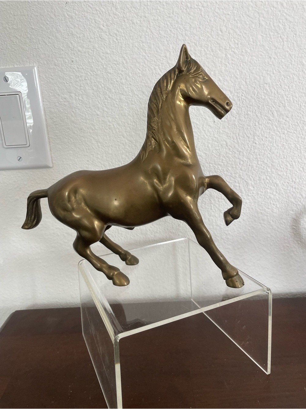 Brass Horse Sculpture - Decorative Home Art